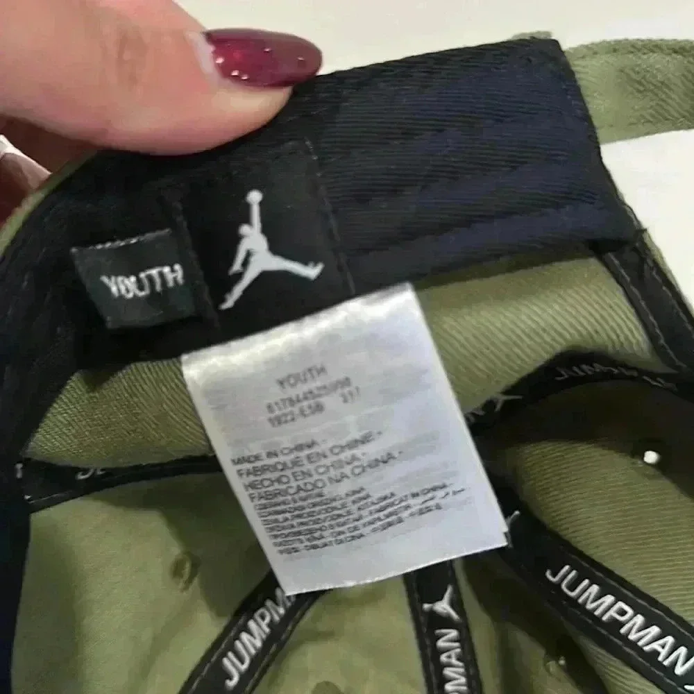 Air Jordan Youth Size Strapback Hat Green Jumpman